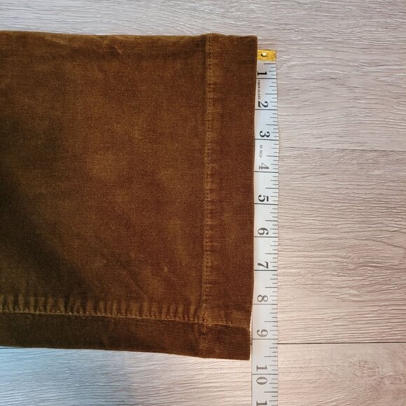 Talbots Jeans 10 P Velveteen Corduroy Flare Flawless 5 Pocket Mid Rise Western - Picture 8 of 9